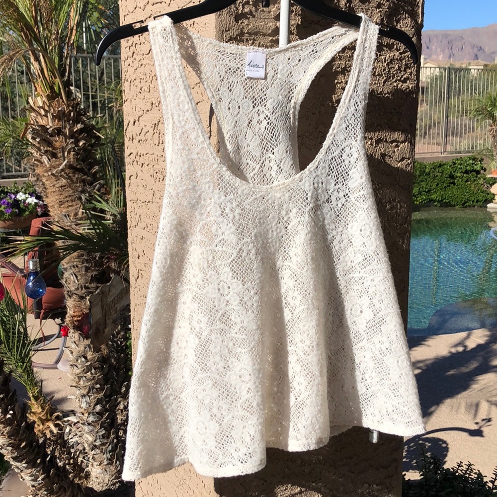 White stitched Tank tip